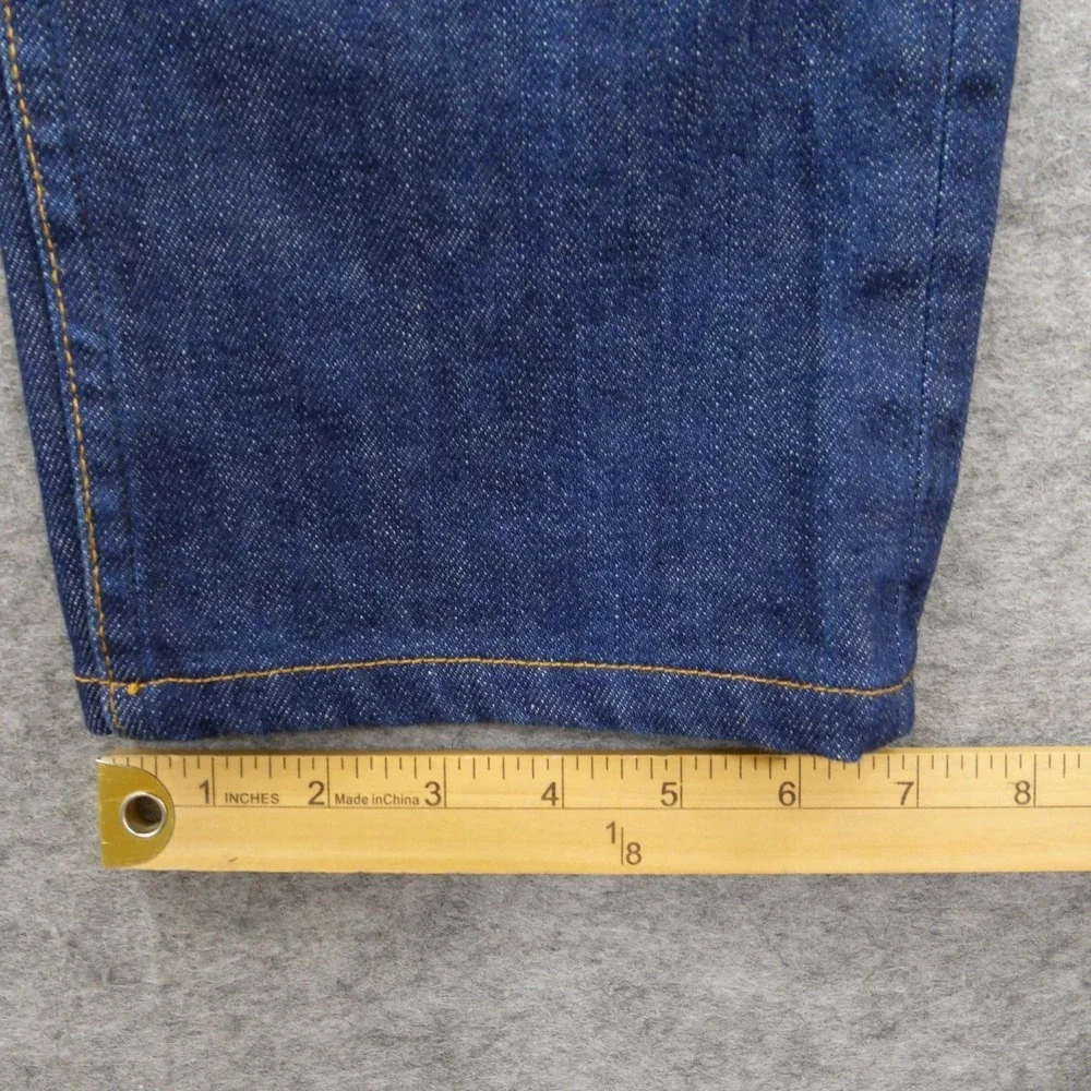 APC Jeans Mens 34 Blue Petit Standard Slim Straight Denim Button Fly Dark Wash